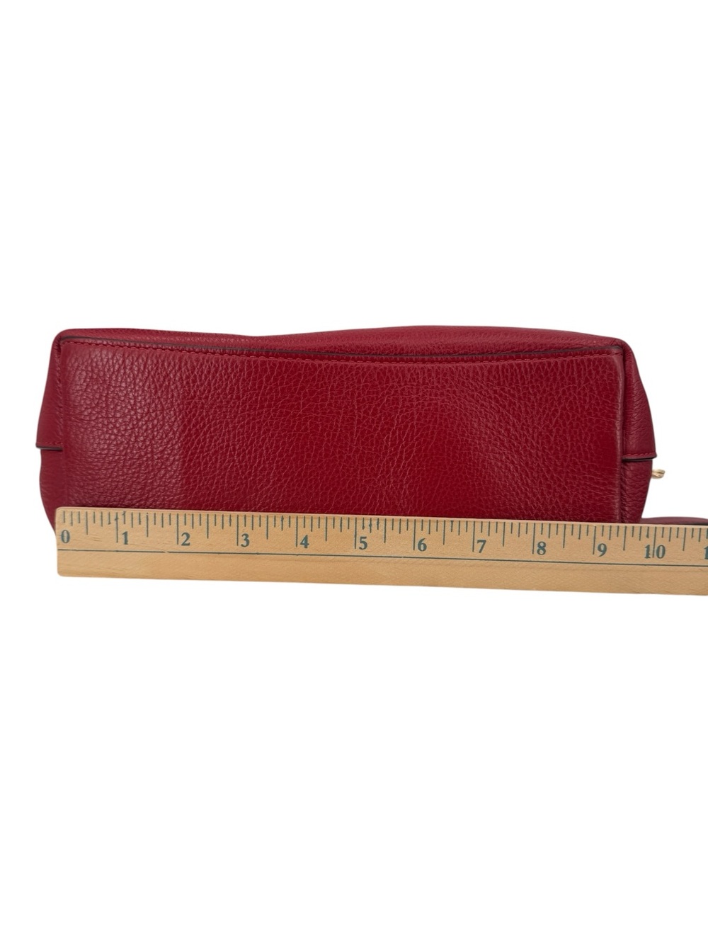 Coach Remi Pebbled Leather Satchel Crossbody Bag Tru Red - Picture 6 of 16
